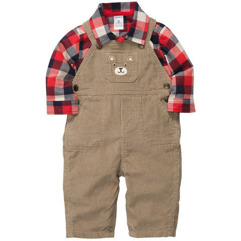 Overol de cuadros discount hombre